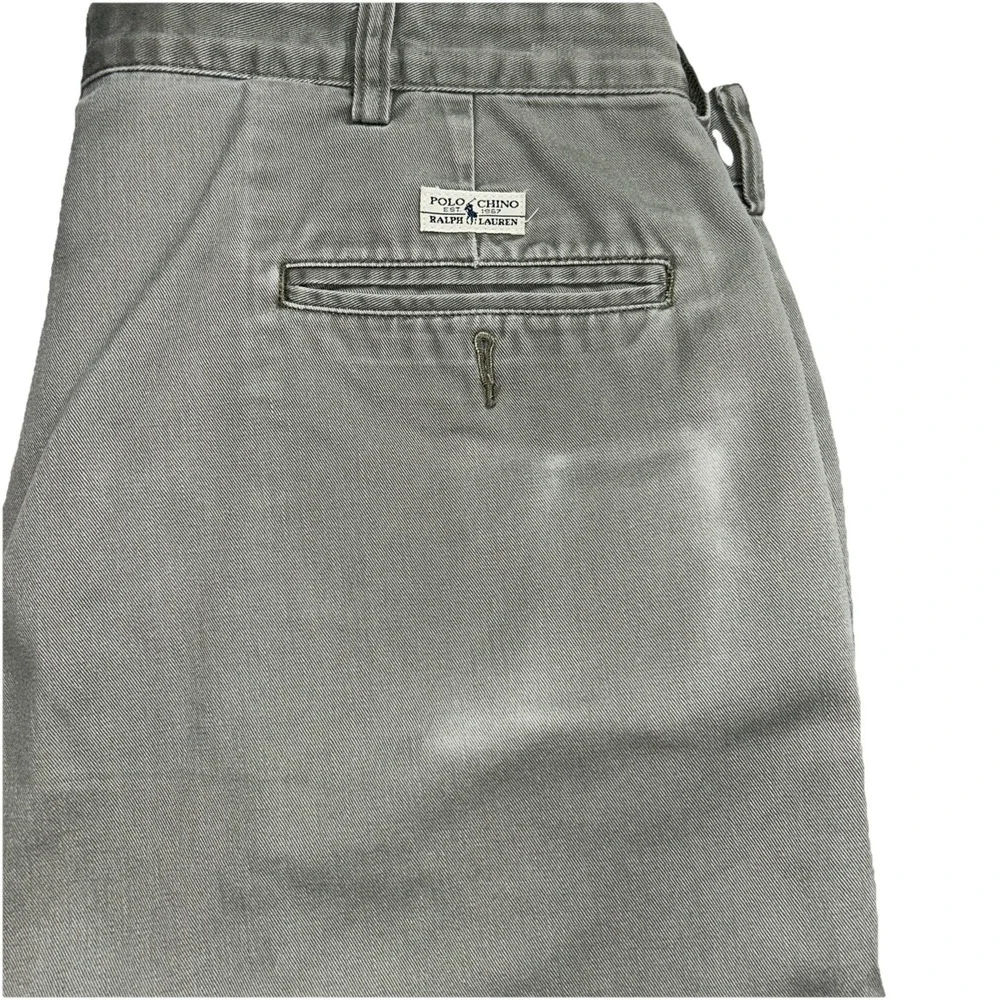 Polo Ralph Lauren 38x34 Grey  Straight Leg Classic Chino 90s Pants‎